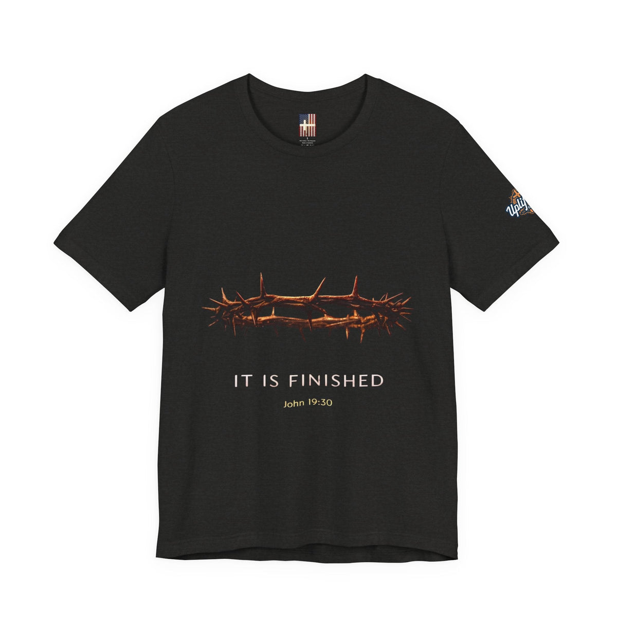 It Is Finished Crown of Thorns Tee — Christian John 19:30 Faith Shirt Printify
