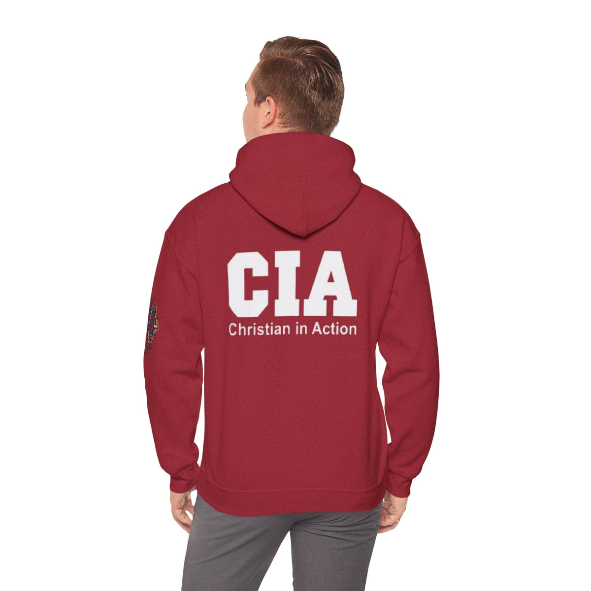 CIA Christian in Action Hoodie - Funny Faith Parody Hoodie - Mission Ready Apparel Printify