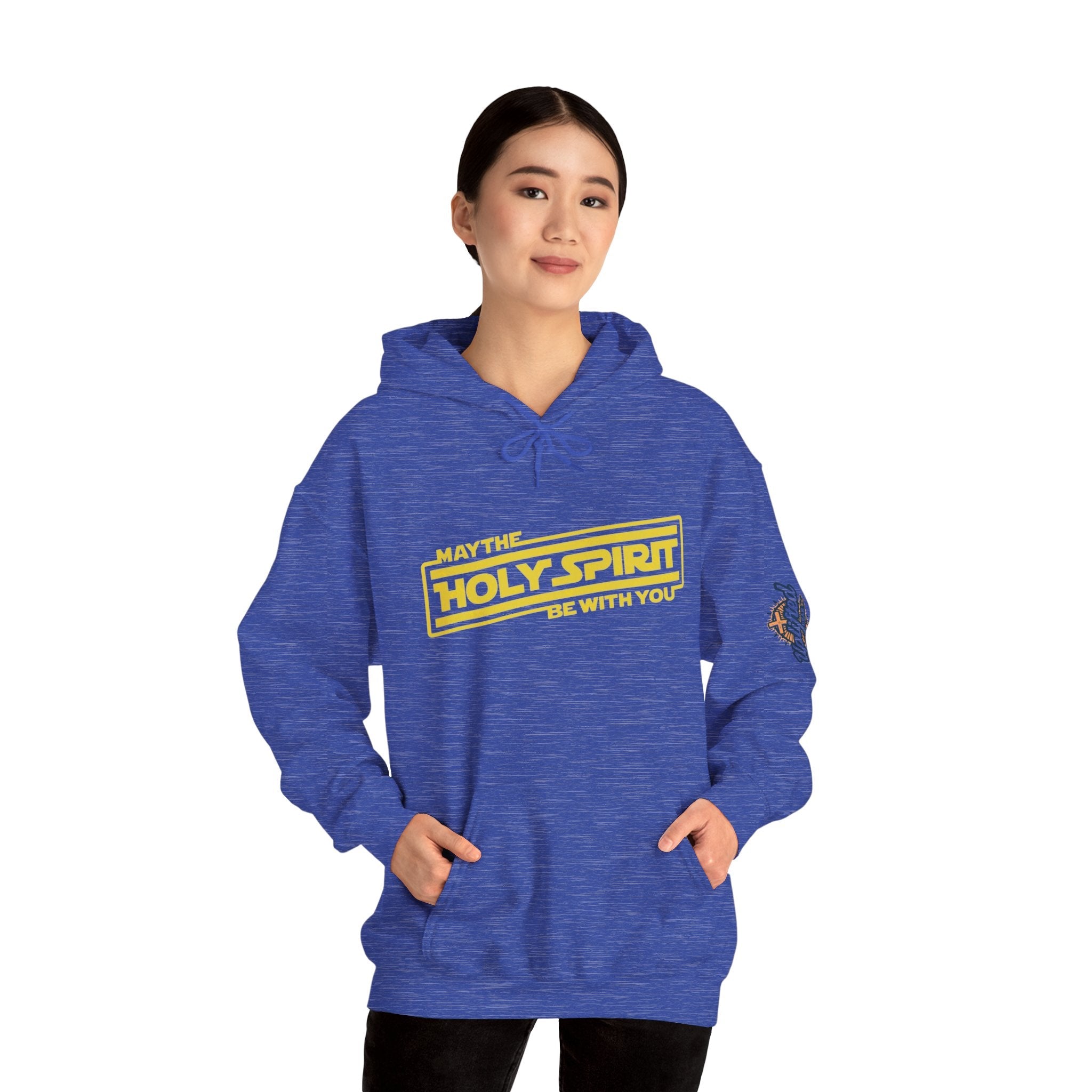 May the Holy Spirit Be With You Hoodie - Christian Star Wars Parody Hoodie Printify