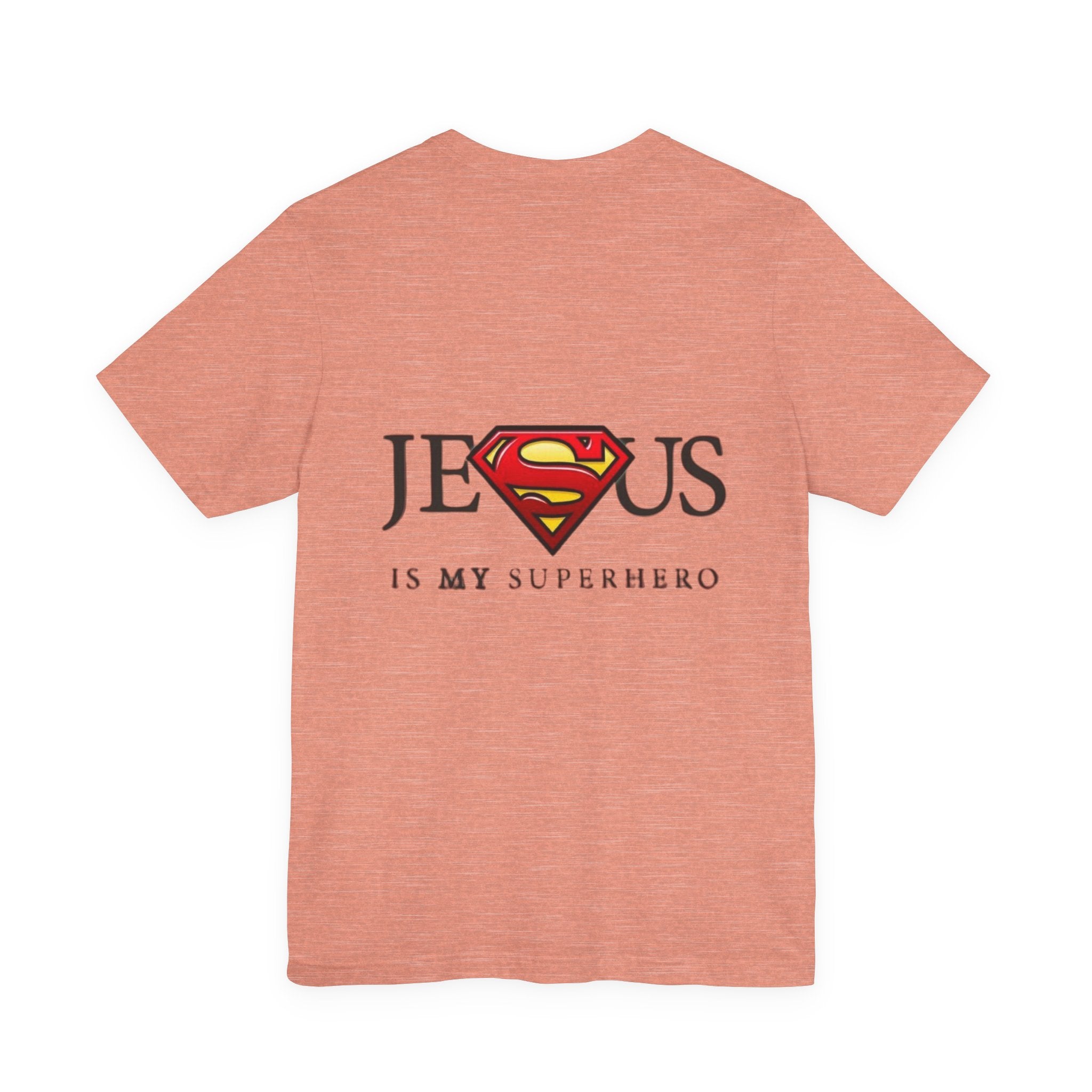 Jesus Is My Superhero T-Shirt — Faith-Based Superman-Inspired Tee Printify