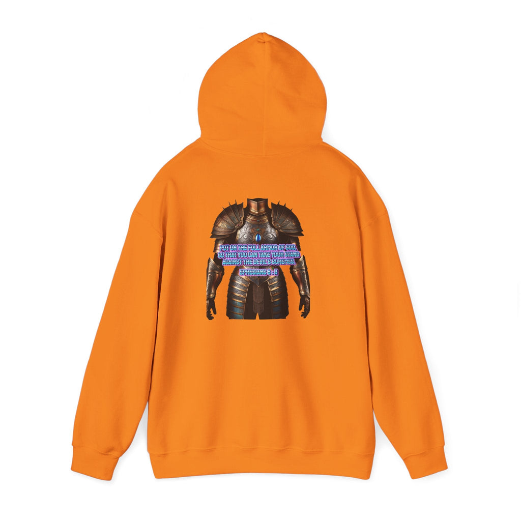 Religious Graphic Armor Of God Design - Unisex Heavy Blend™ Hooded Sweatshirt Printify