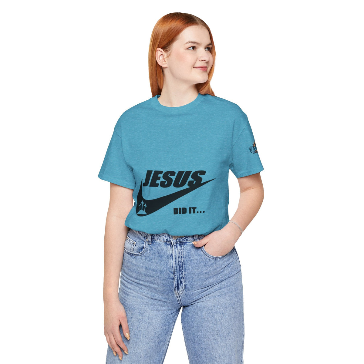 Jesus Did It T-shirt - Funny Christian Parody T-shirt - Faith & Victory Apparel Printify