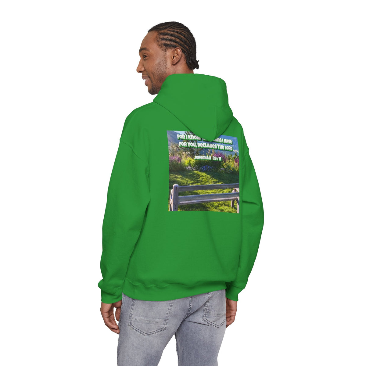 Bible Verse Unisex Heavy Blend™ Hooded Sweatshirt - Jeremiah 29 : 11 Printify