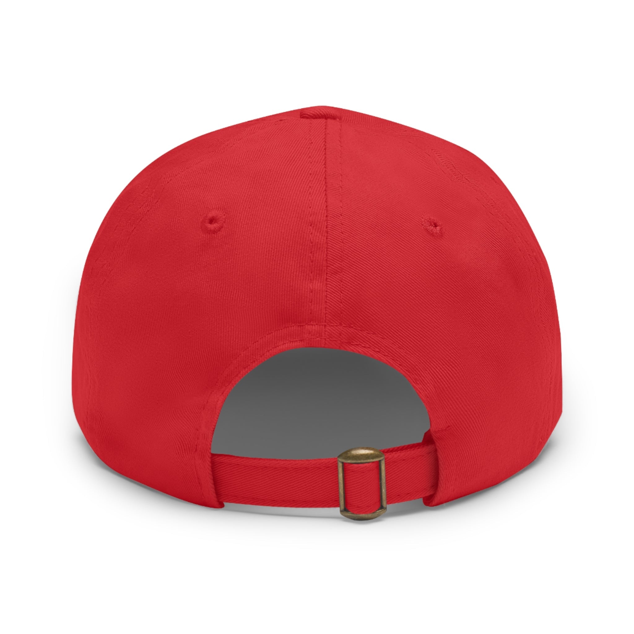 Uplifted Gear Leather Patch Dad Hat — Vintage Aviation Logo Cap Printify