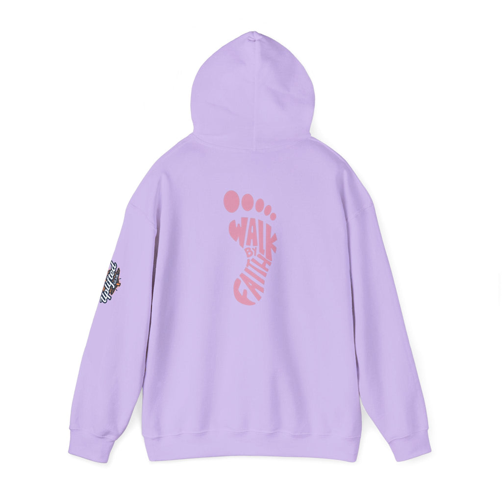 Walk By Faith Footprint Hoodie Printify