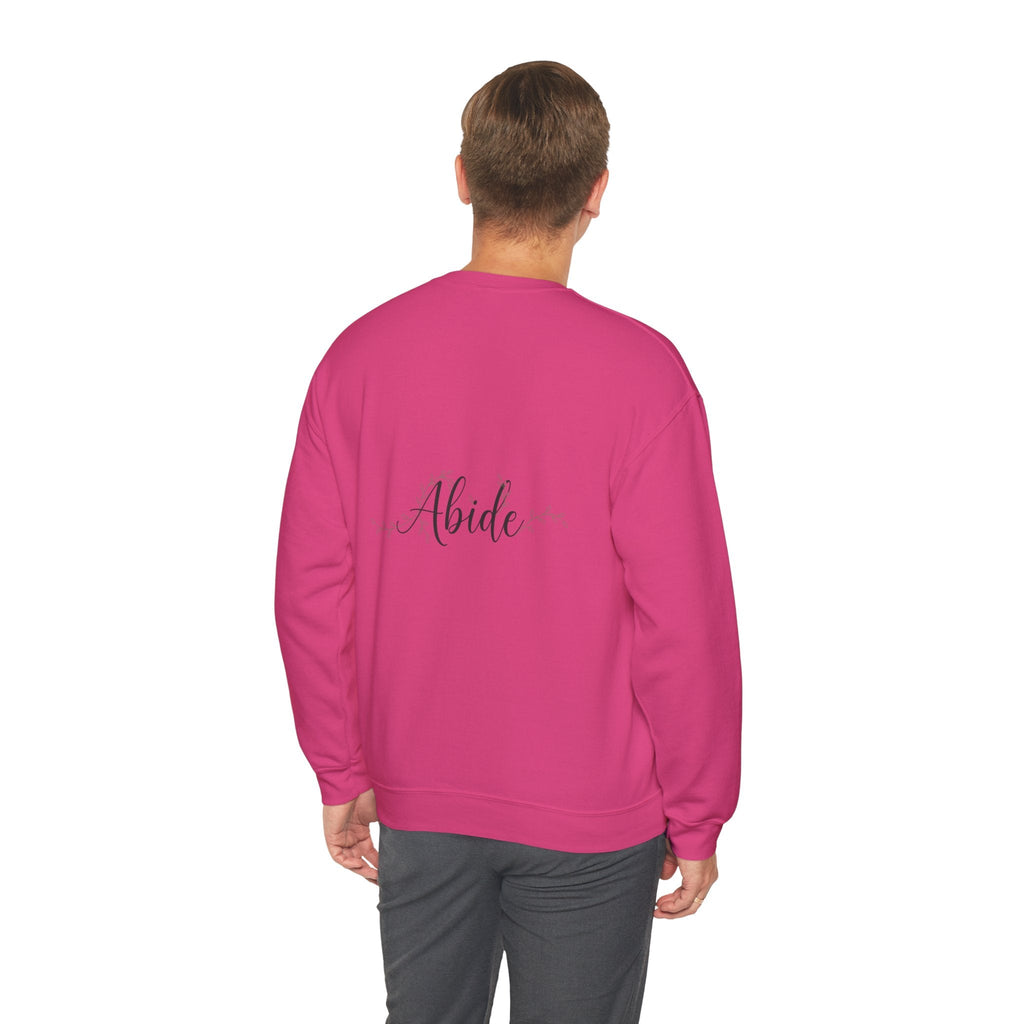 Abide Sweatshirt – Vine Wrapped John 15:5 Christian Sweatshirt for Cozy Devotion Printify