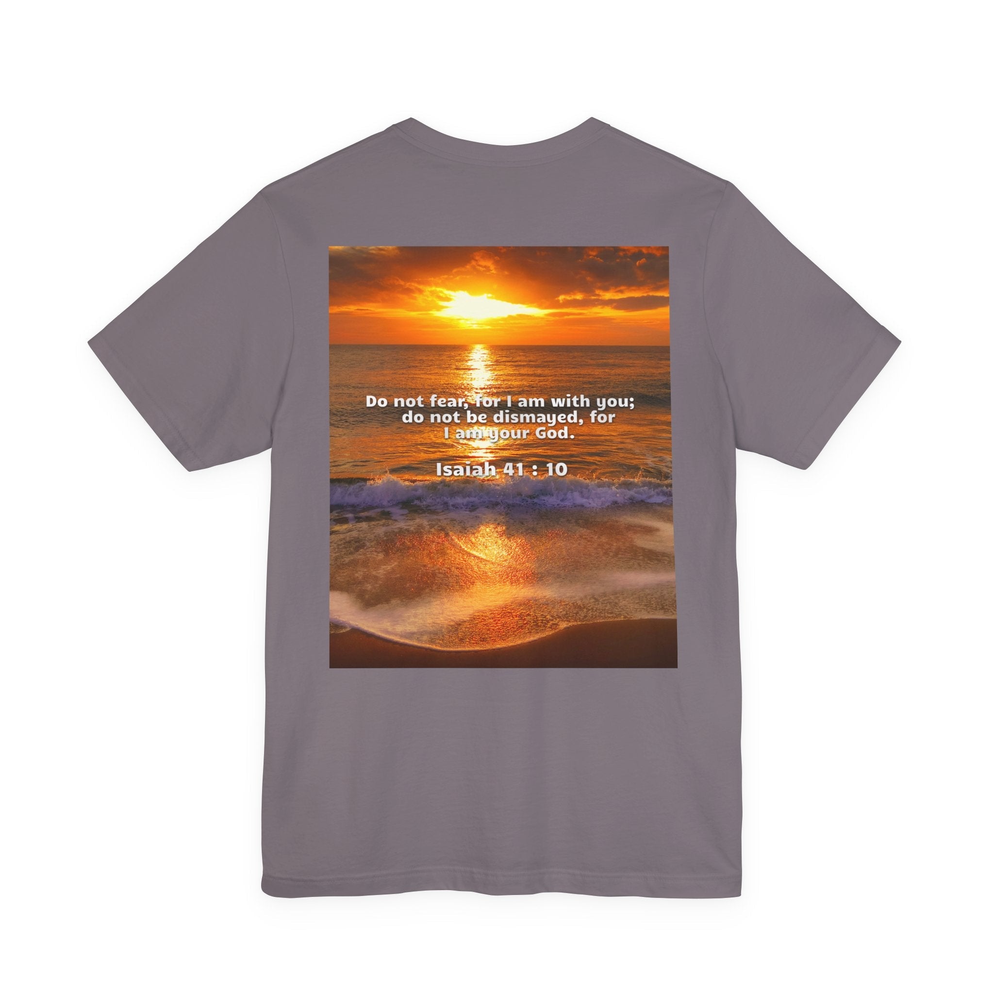 Bible Verse Unisex - Isaiah 41 : 10 Jersey Short Sleeve Tee Printify