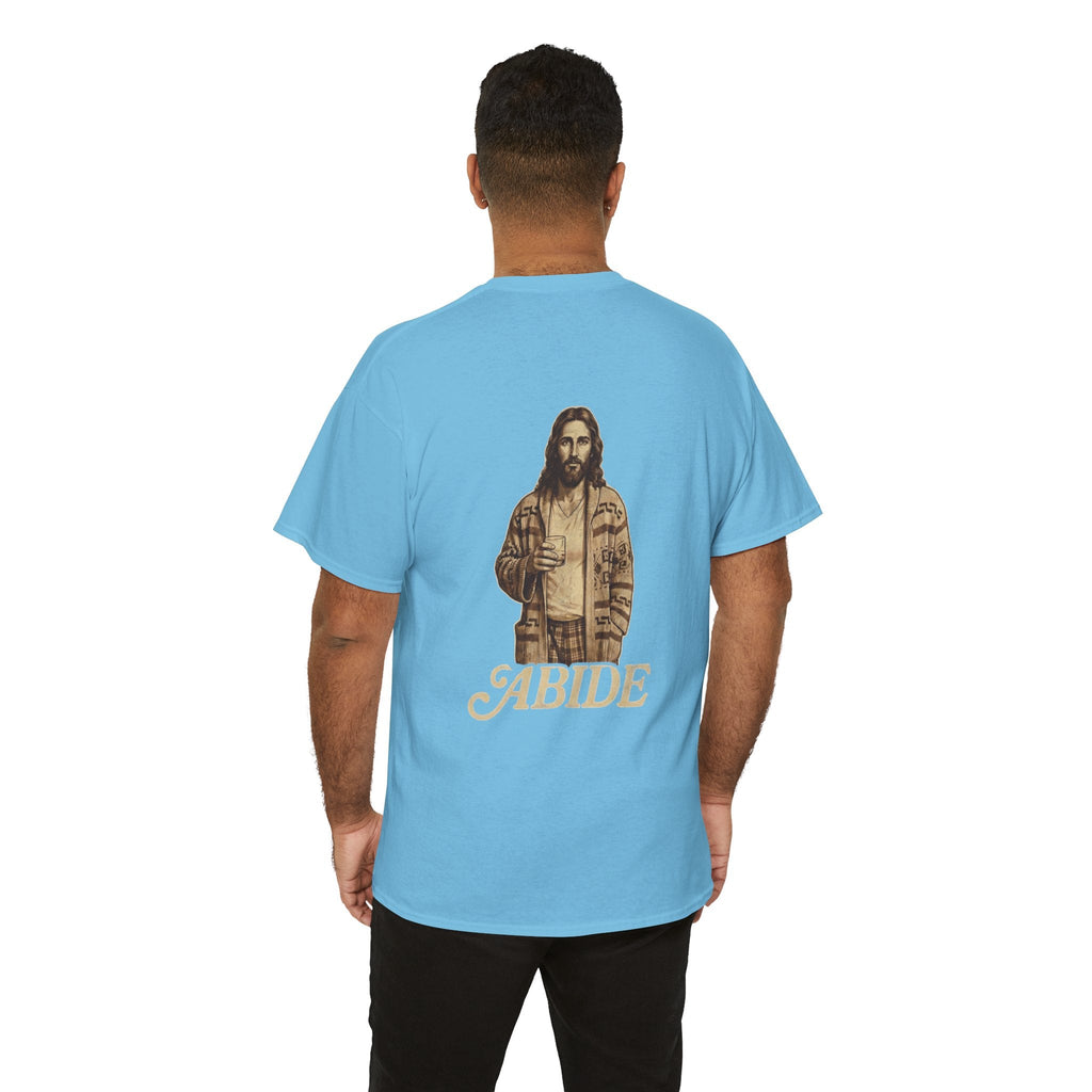 Abide Vintage Jesus Tee — "The Dude" Graphic Christian T-Shirt Printify