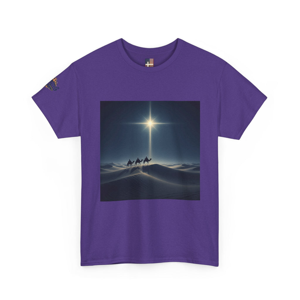 3 Wise Men T-shirt – Magi Camels Nativity Journey Christian Christmas T-shirt for Epiphany Faith & Holy Night Printify