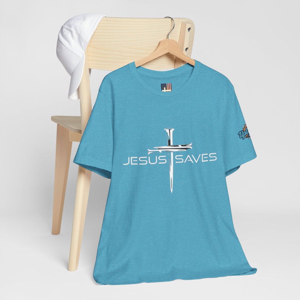 Copy of Jesus Saves T-shirt – 3 Nails Crucifix Cross Christian T-shirt for Redemption Faith & Bold Salvation Printify