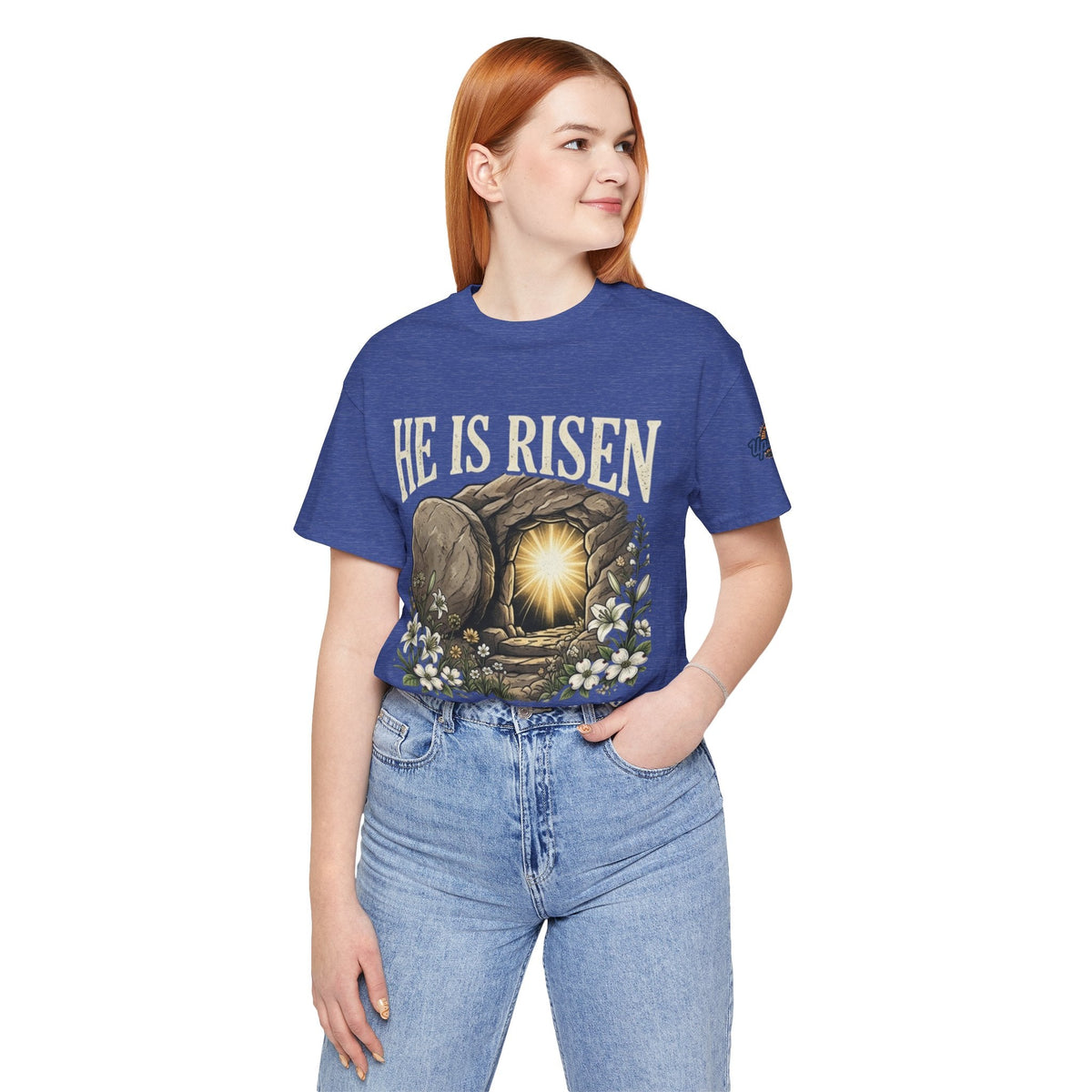 He Is Risen T-Shirt — Jesus Christ Resurrection Easter Tee Printify