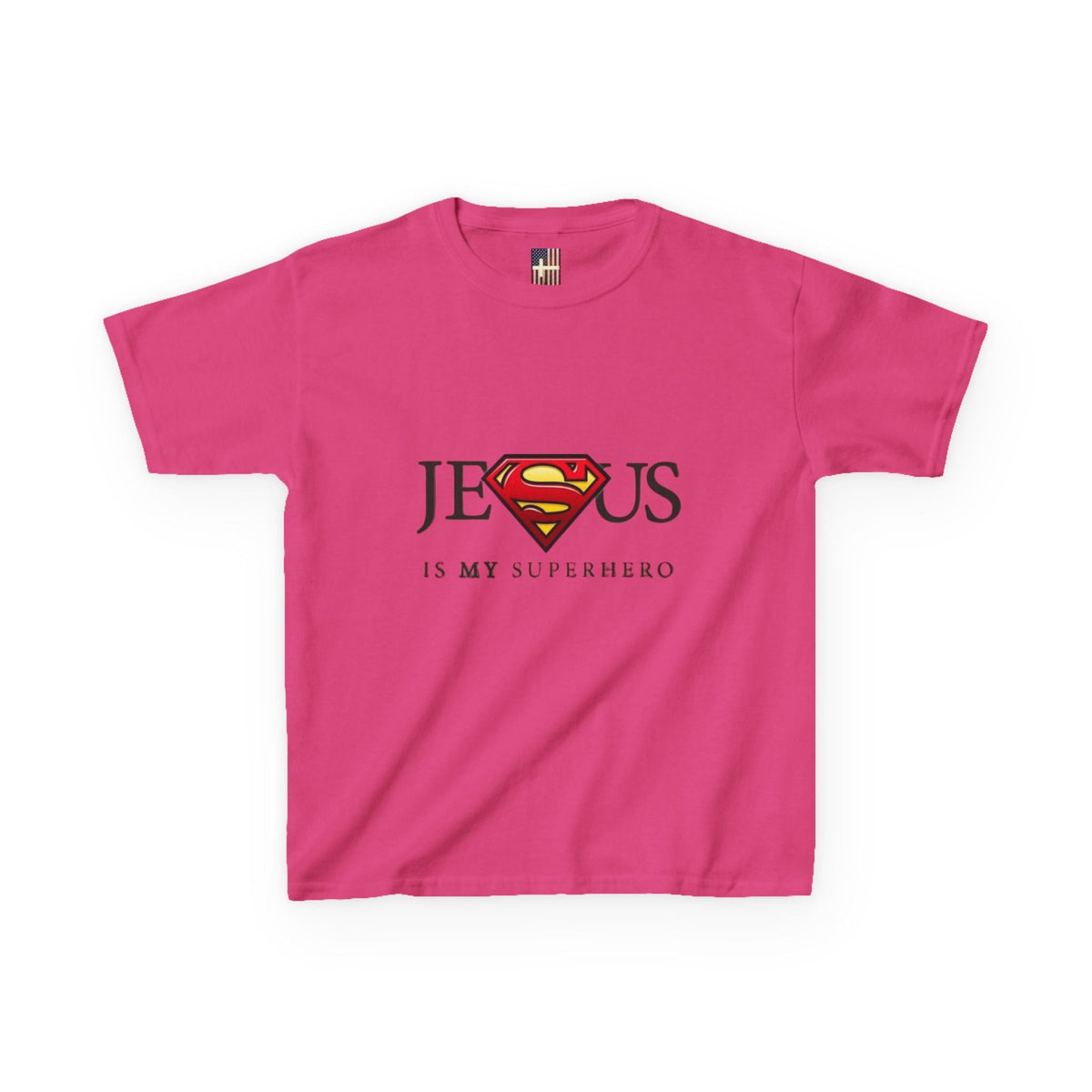 Jesus Is My Superhero T-Shirt — Faith-Based Superman-Inspired Tee Printify