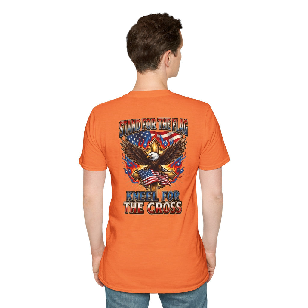 Stand for the Flag Kneel for the Cross T-shirt | Patriotic Eagle T-shirt Printify