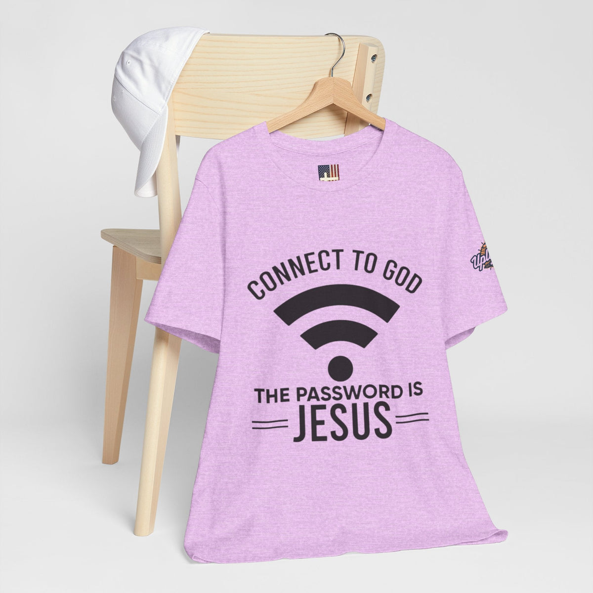 Connect to God T-shirt - WIFI Password is Jesus - Funny Christian Faith T-shirt Printify