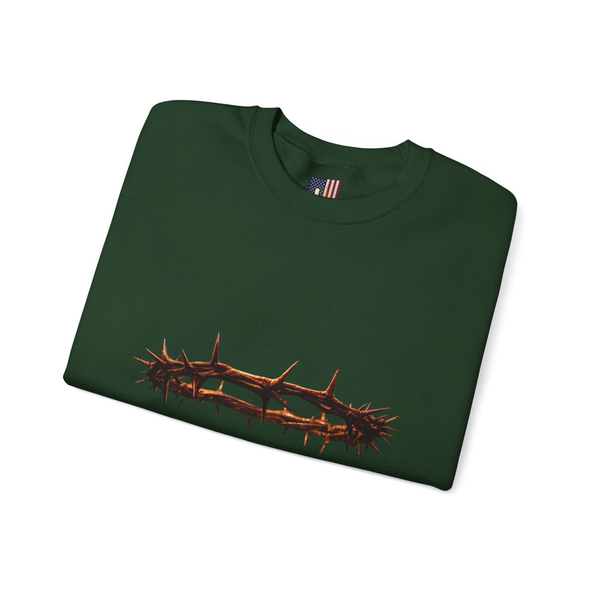 It Is Finished Crown of Thorns Sweatshirt — Christian John 19:30 Faith Sweatshirt Printify