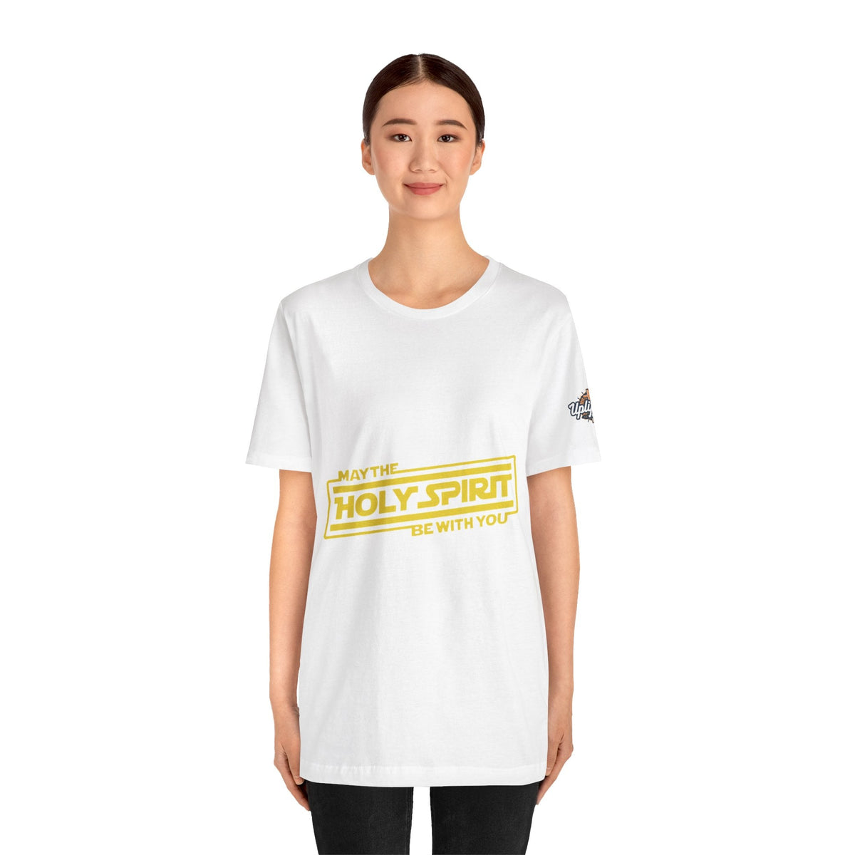 May the Holy Spirit Be With You T-shirt - Christian Star Wars Parody T-shirt Printify