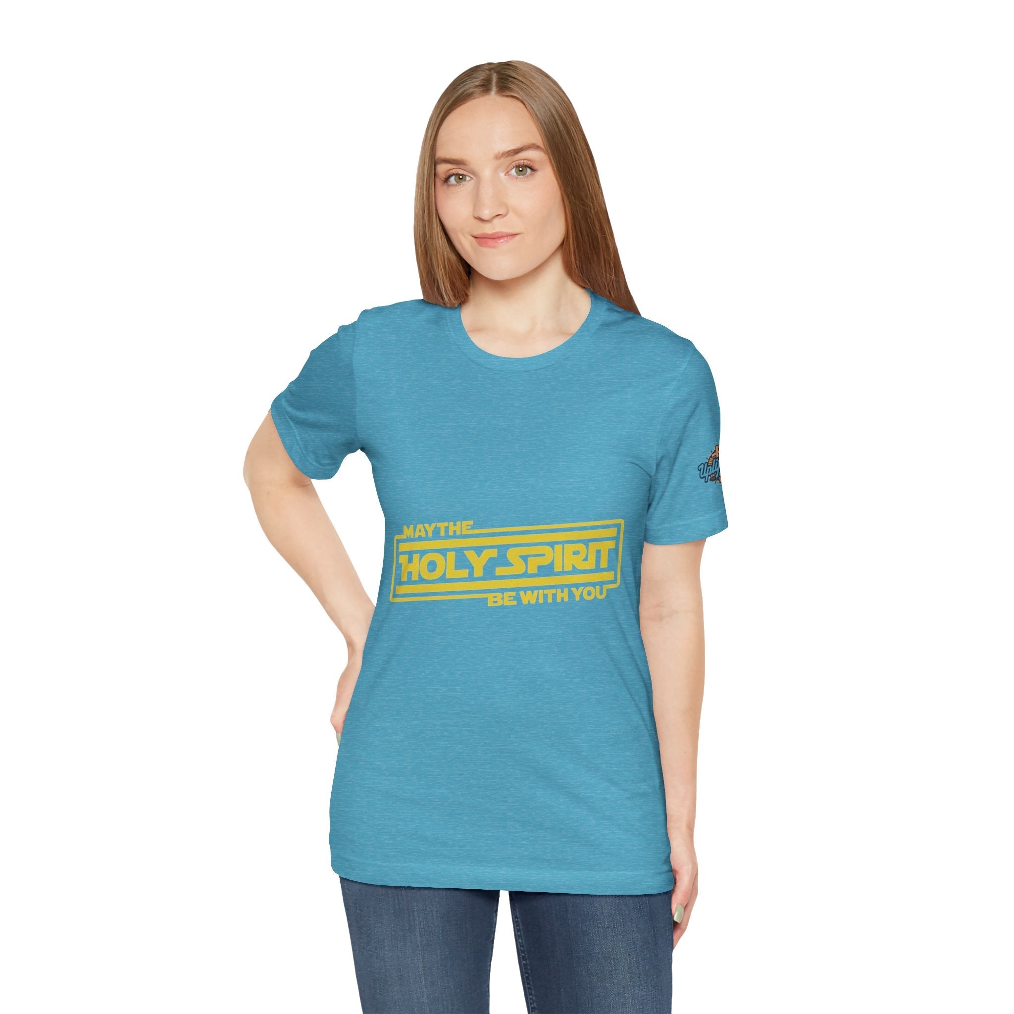 May the Holy Spirit Be With You T-shirt - Christian Star Wars Parody T-shirt Printify