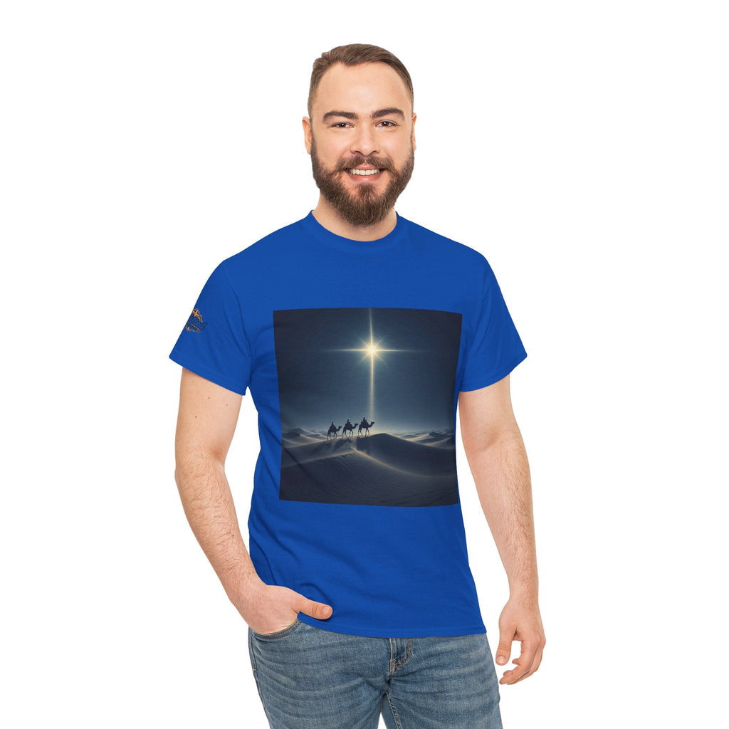 3 Wise Men T-shirt – Magi Camels Nativity Journey Christian Christmas T-shirt for Epiphany Faith & Holy Night Printify