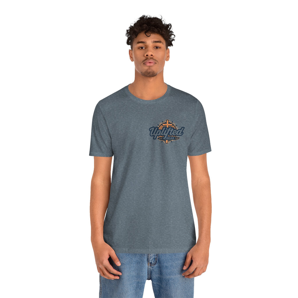 Religious Graphic Tee with Armor Of God Design Unisex Jersey Short Sleeve Tee Printify