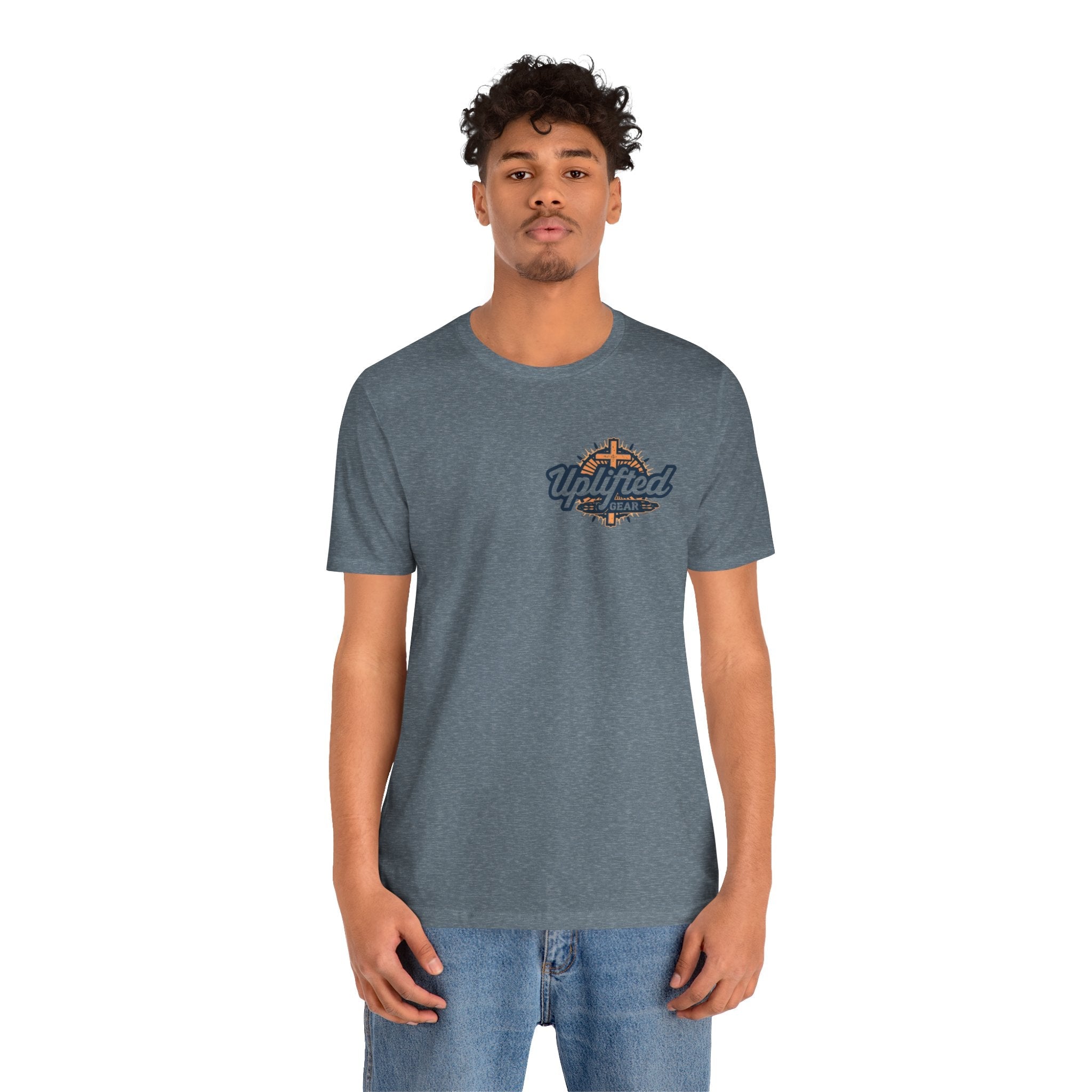 Religious Graphic Tee with Armor Of God Design Unisex Jersey Short Sleeve Tee Printify
