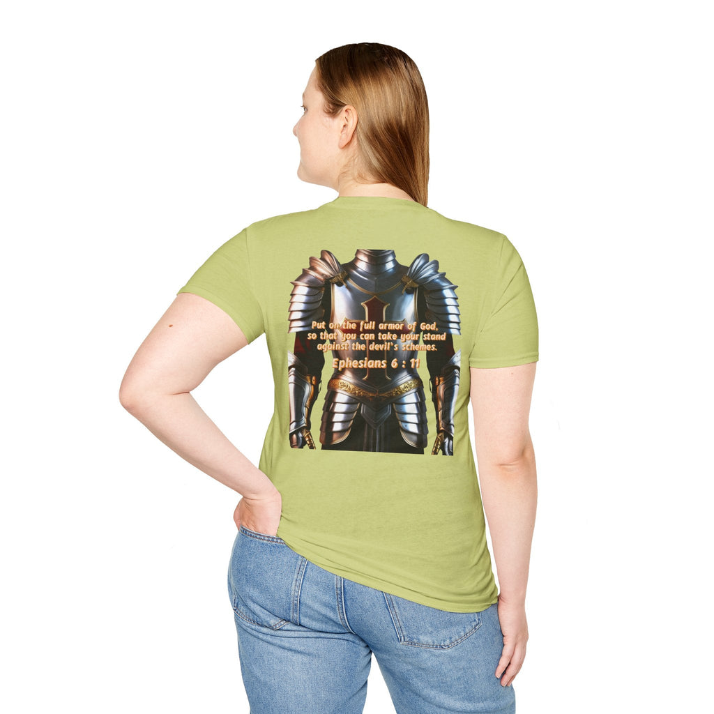 Religious Graphic Armor Of God Design - Unisex Softstyle T-Shirt Printify