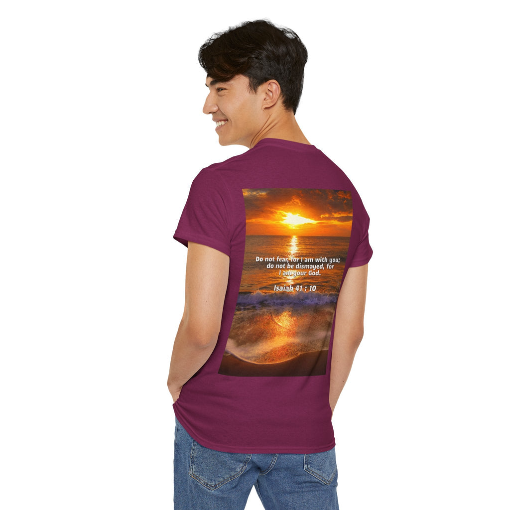 Bible Verse Unisex Tee -  Isaiah 41 : 10 Printify