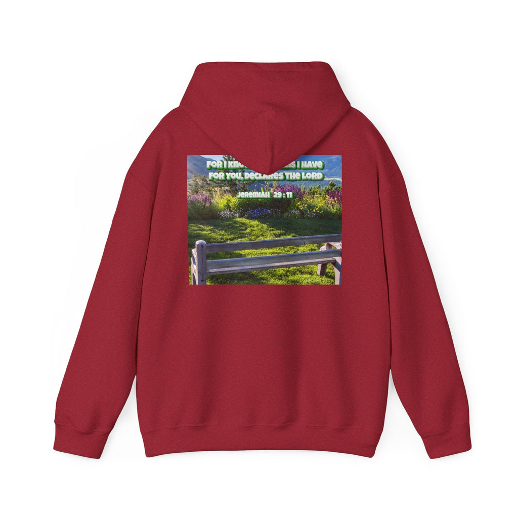 Bible Verse Unisex Heavy Blend™ Hooded Sweatshirt - Jeremiah 29 : 11 Printify