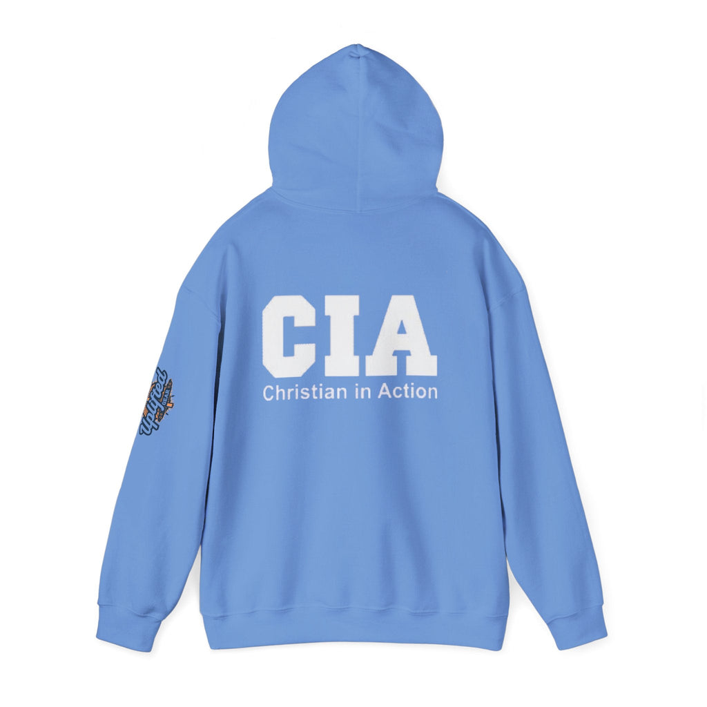 CIA Christian in Action Hoodie - Funny Faith Parody Hoodie - Mission Ready Apparel Printify