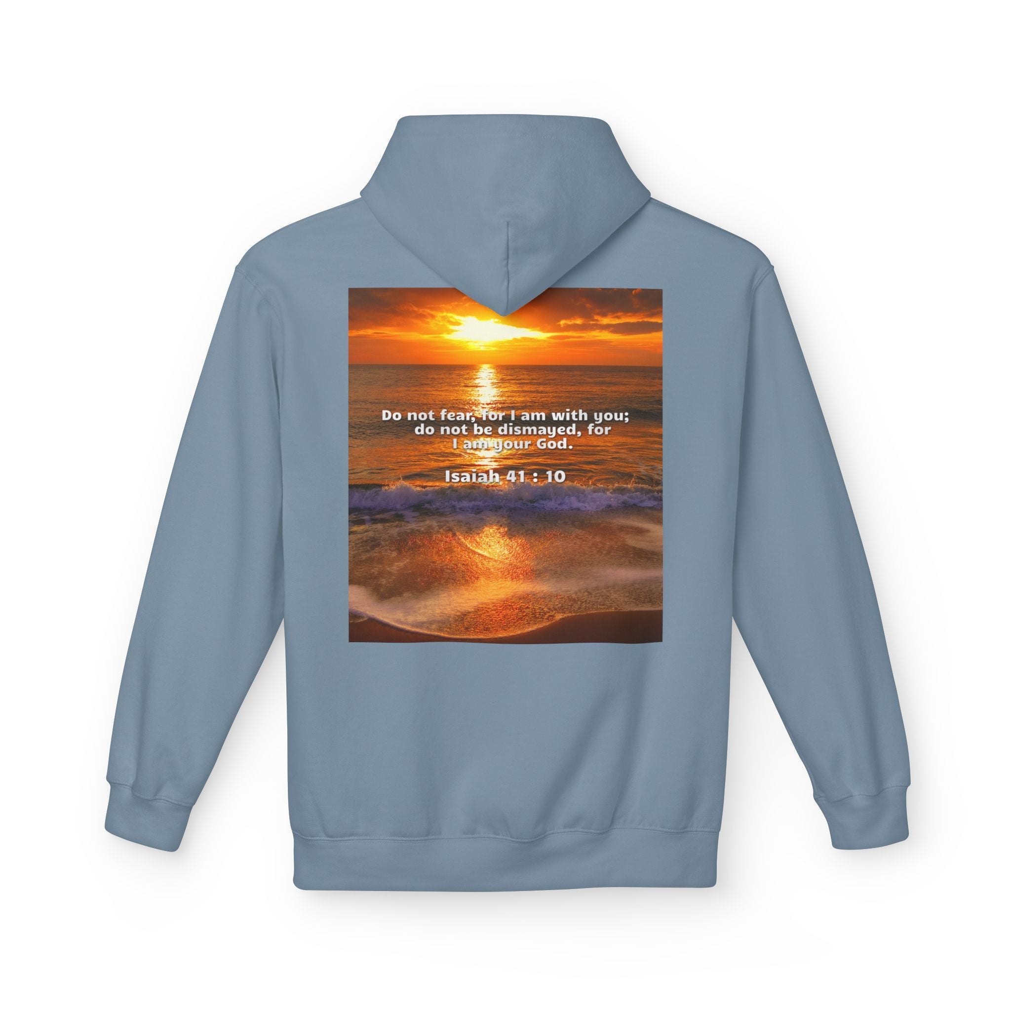 Hoodie - Isaiah 41:10 Bible Verse Religious Design Printify