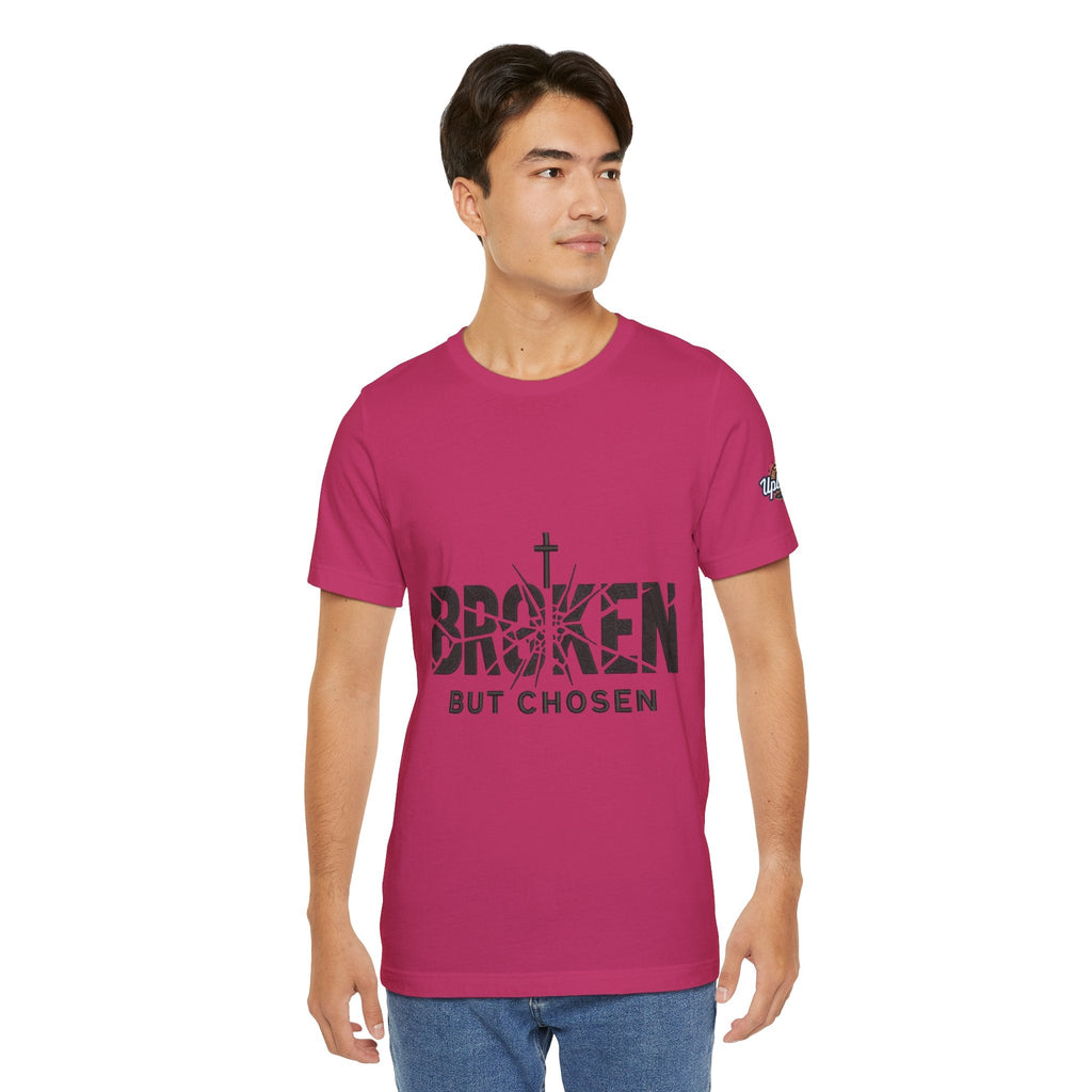 Broken But Chosen T-Shirt — Inspirational Faith Graphic Tee Printify