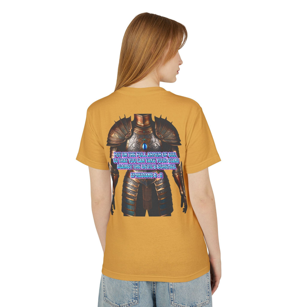Bible Verse Tee - Ephesians 6:11 Put on the Armor of God Unisex Shirt Printify