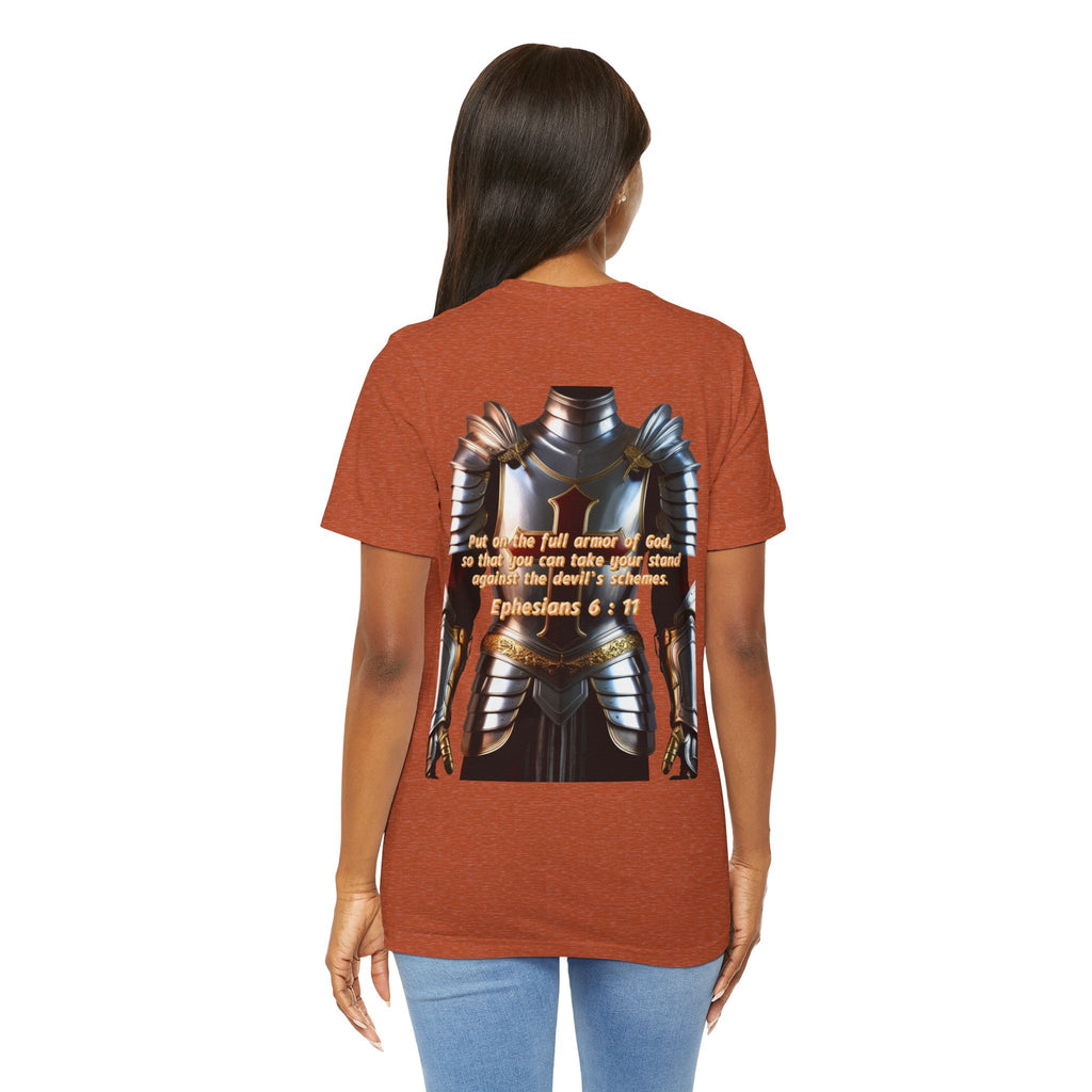 Religious Graphic Armor Of God Design - Unisex Jersey Short Sleeve Tee Printify