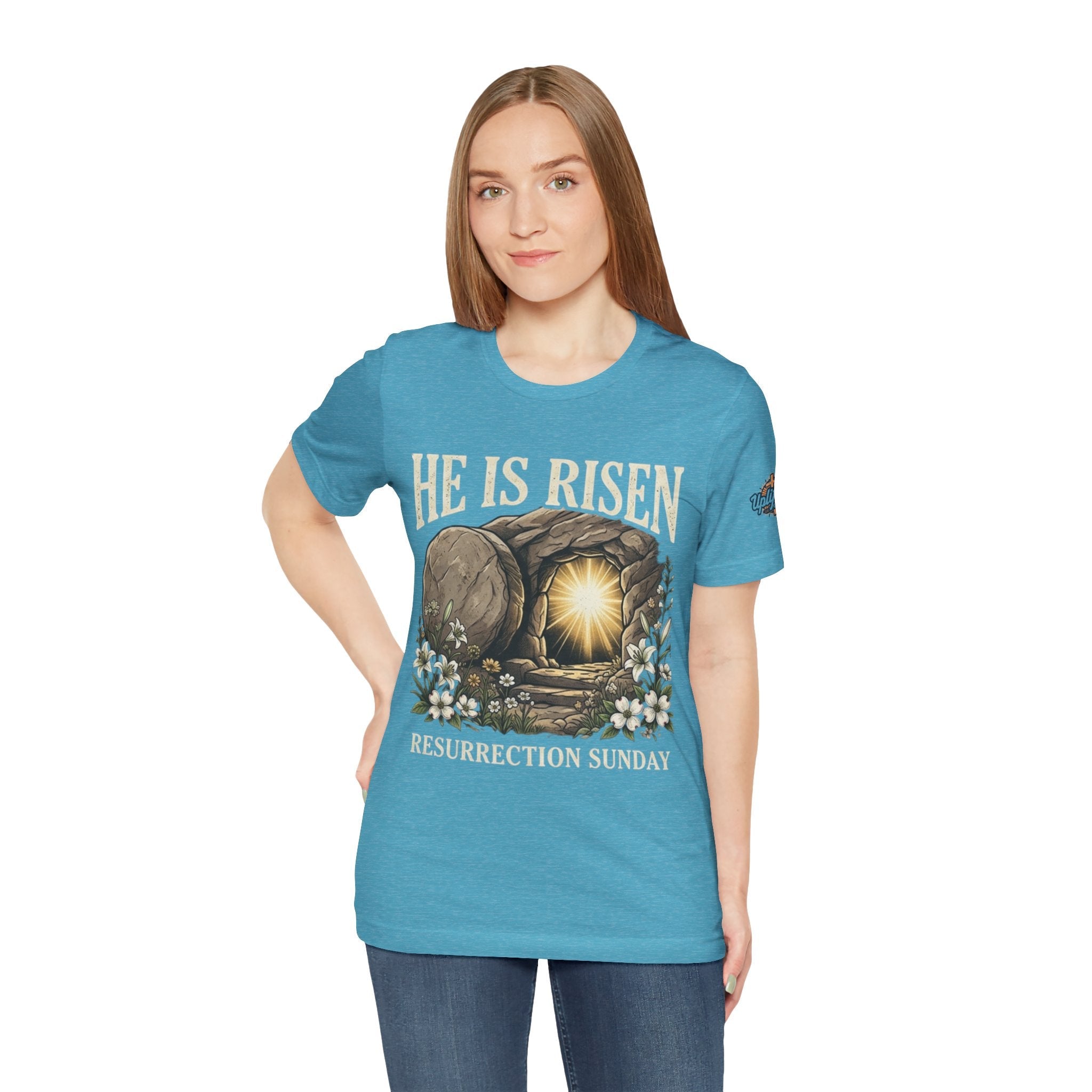 He Is Risen T-Shirt — Jesus Christ Resurrection Easter Tee Printify