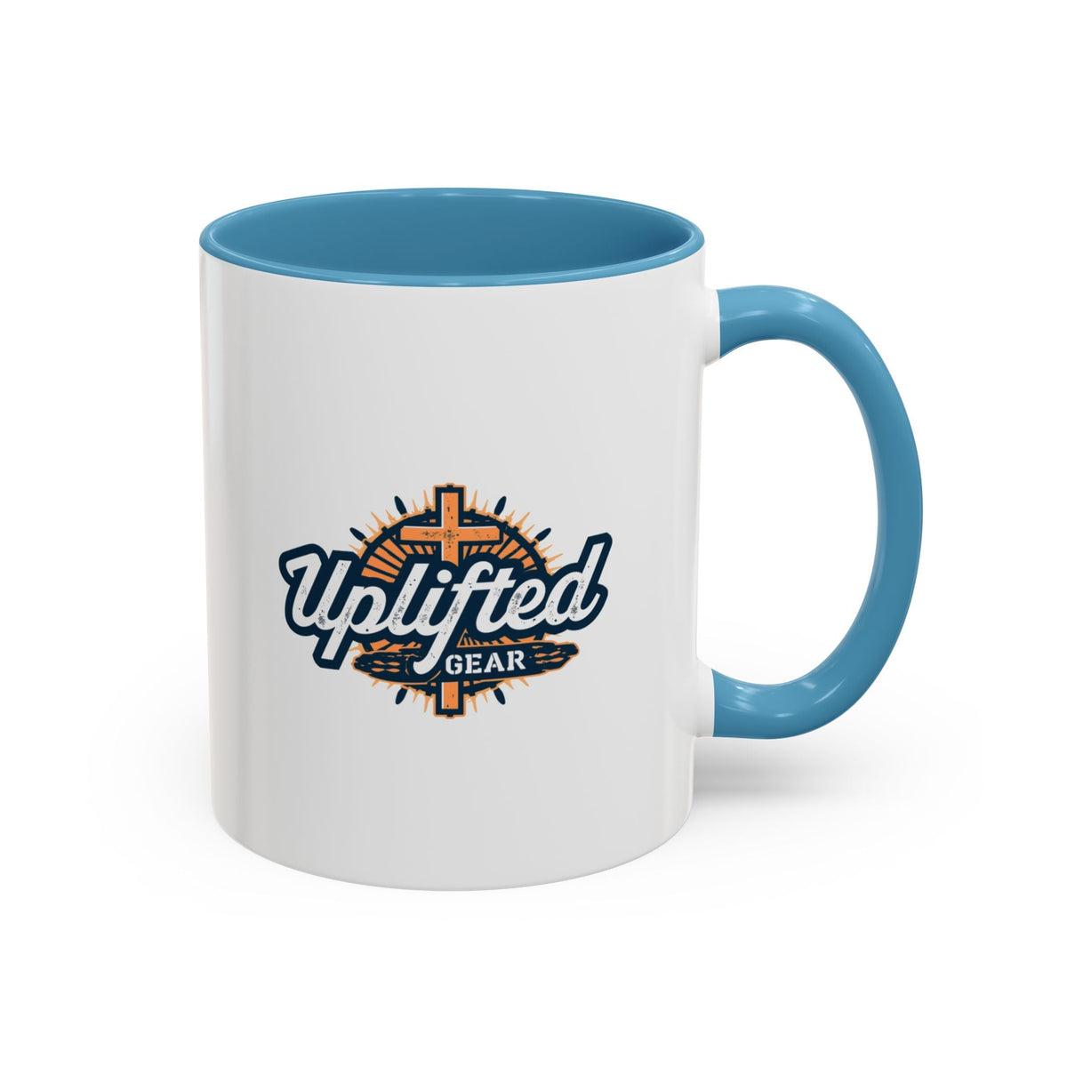 Funny Christian Coffee Mug — “Give God Control, HE Delivers” Accent Mug (11/15oz) Printify