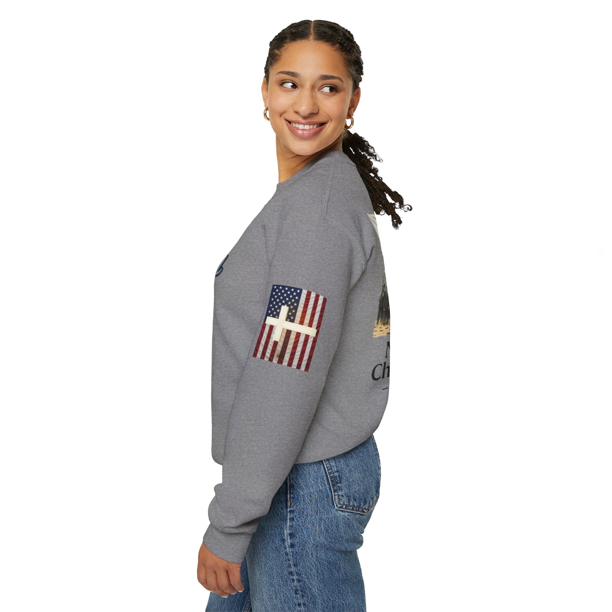 No Kings? Christ is King Sweatshirt – Bold Christian Hoodie for Sovereign Faith Printify