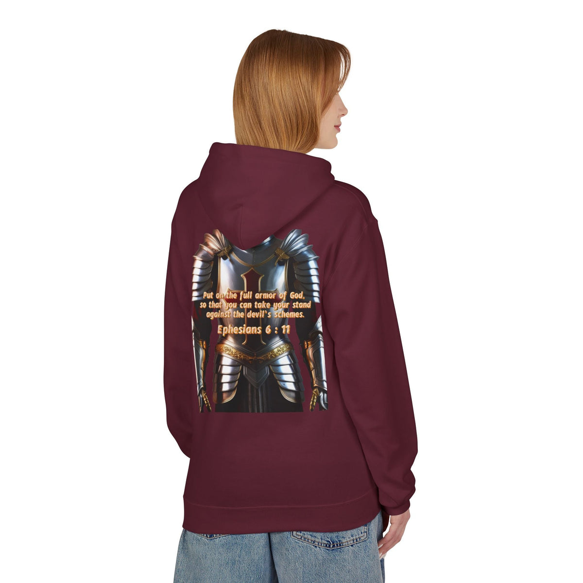 Hoodie - Ephesians 6:11 Bible Verse Religious Design Printify
