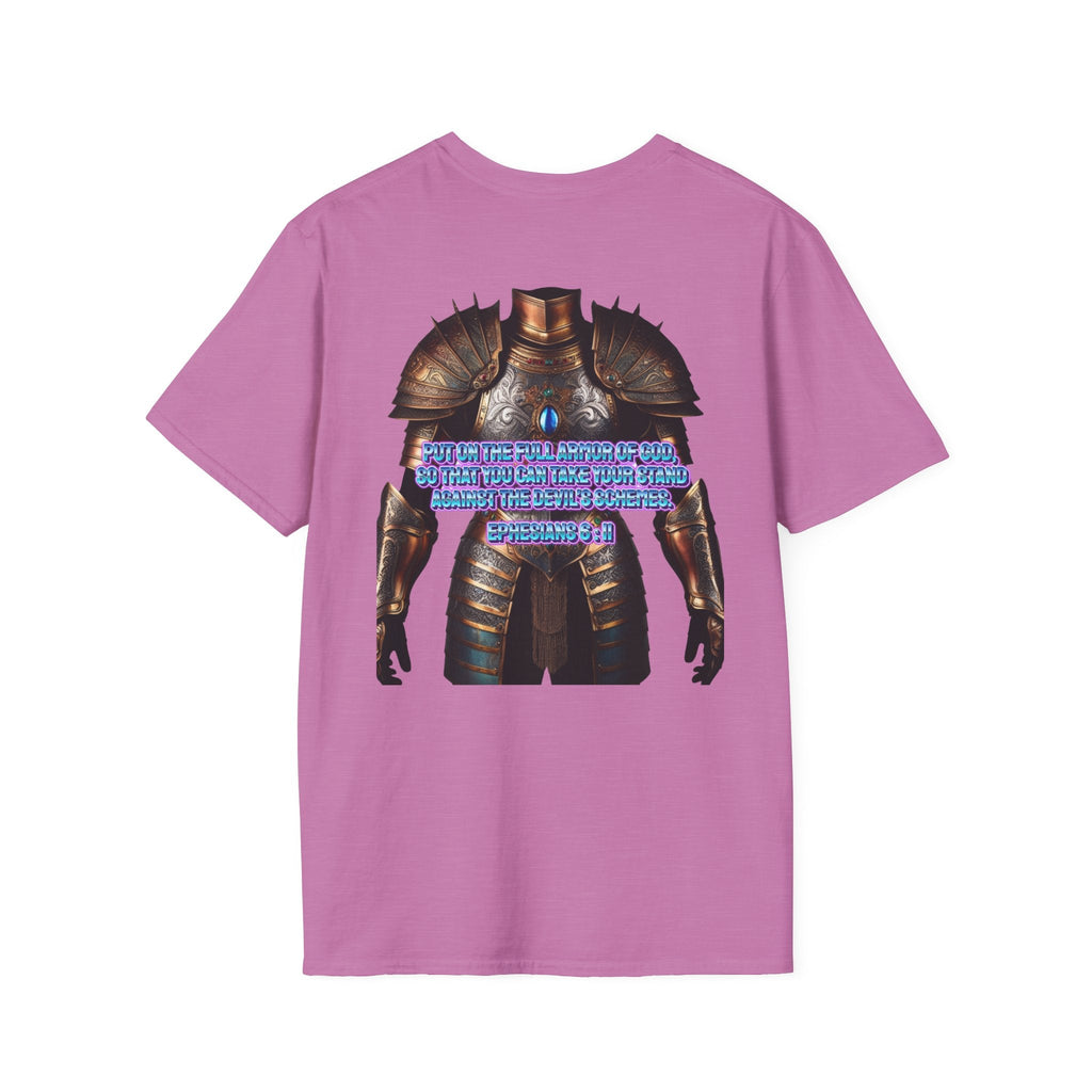 Religious Graphic Tee with Armor Of God Design - Unisex Softstyle T-Shirt Printify