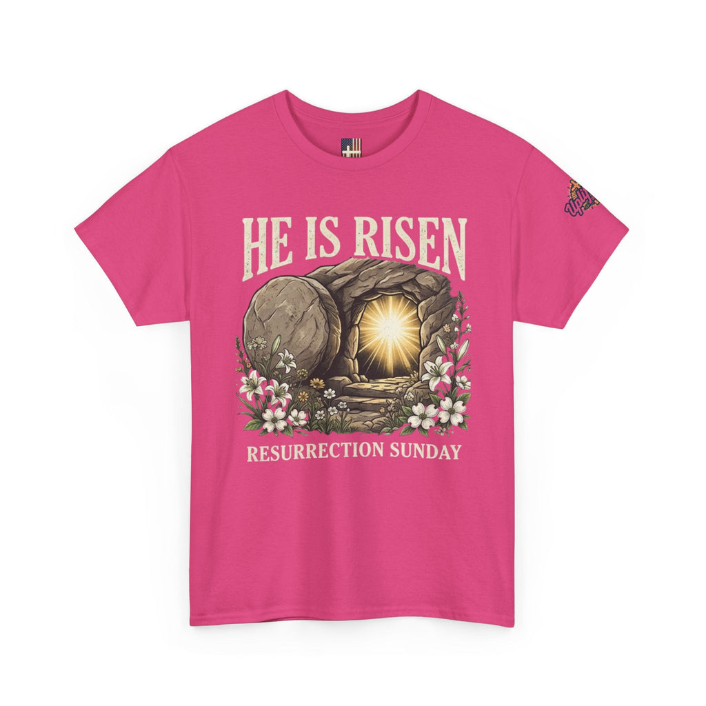He Is Risen T-Shirt — Jesus Christ Resurrection Easter Tee Printify