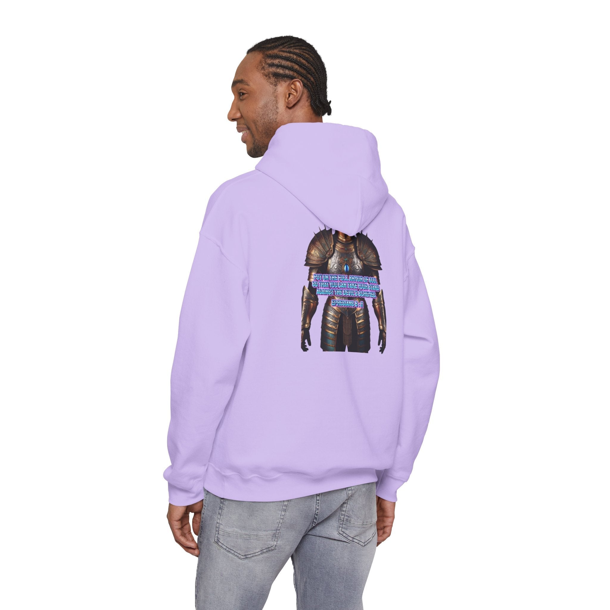 Religious Graphic Armor Of God Design - Unisex Heavy Blend™ Hooded Sweatshirt Printify