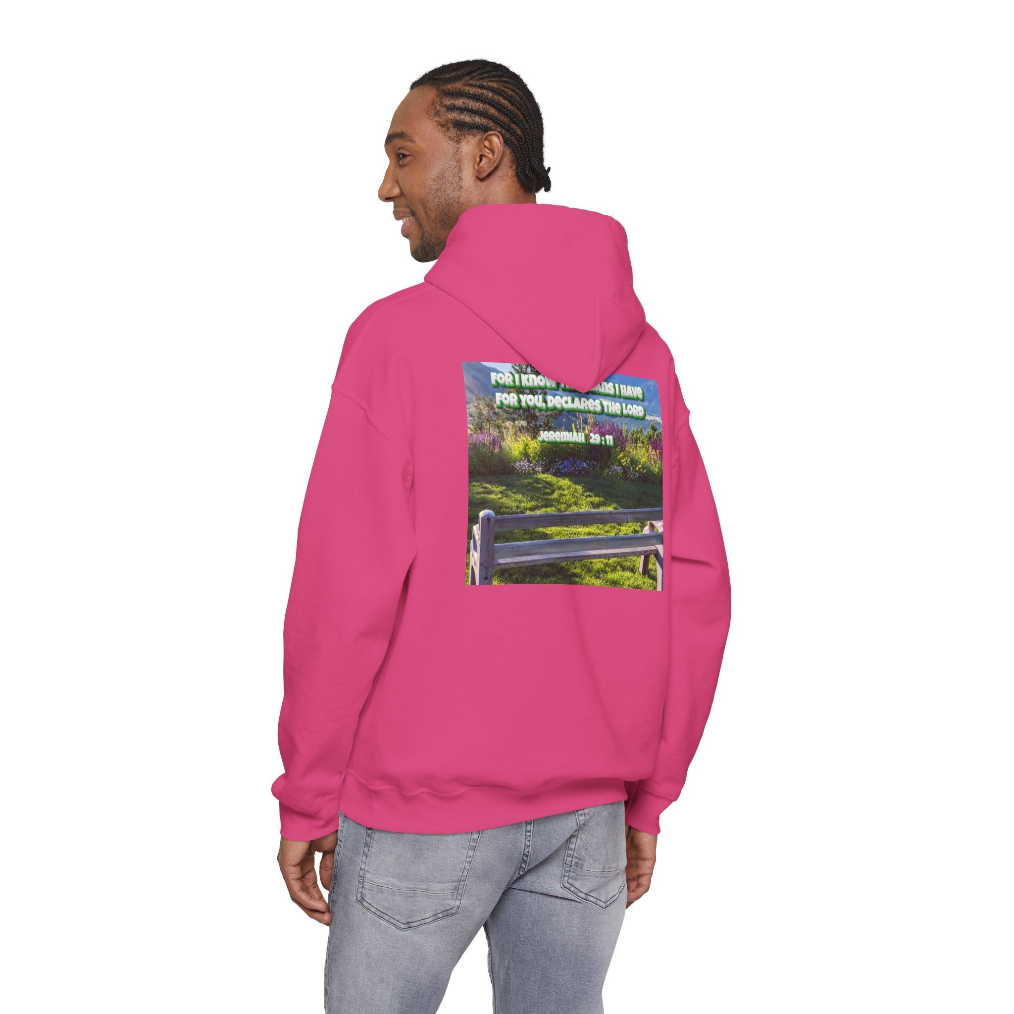 Bible Verse Unisex Heavy Blend™ Hooded Sweatshirt - Jeremiah 29 : 11 Printify