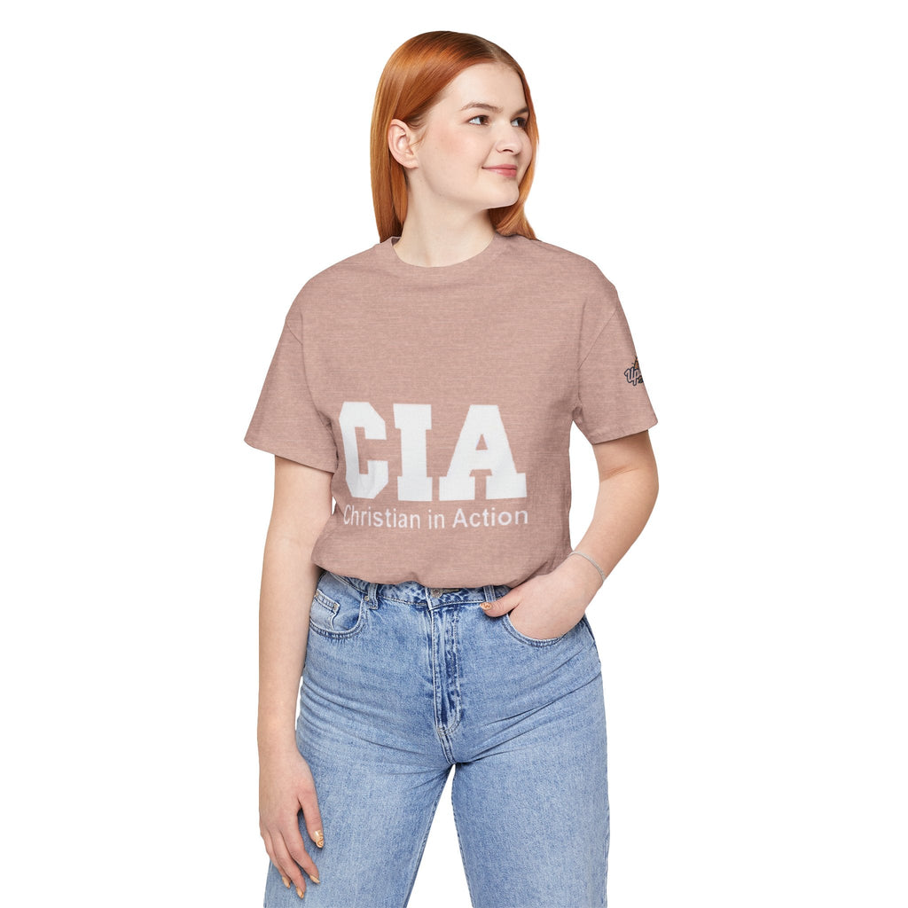 CIA Christian in Action T-shirt - Funny Faith Parody T-shirt - Mission Ready Apparel Printify