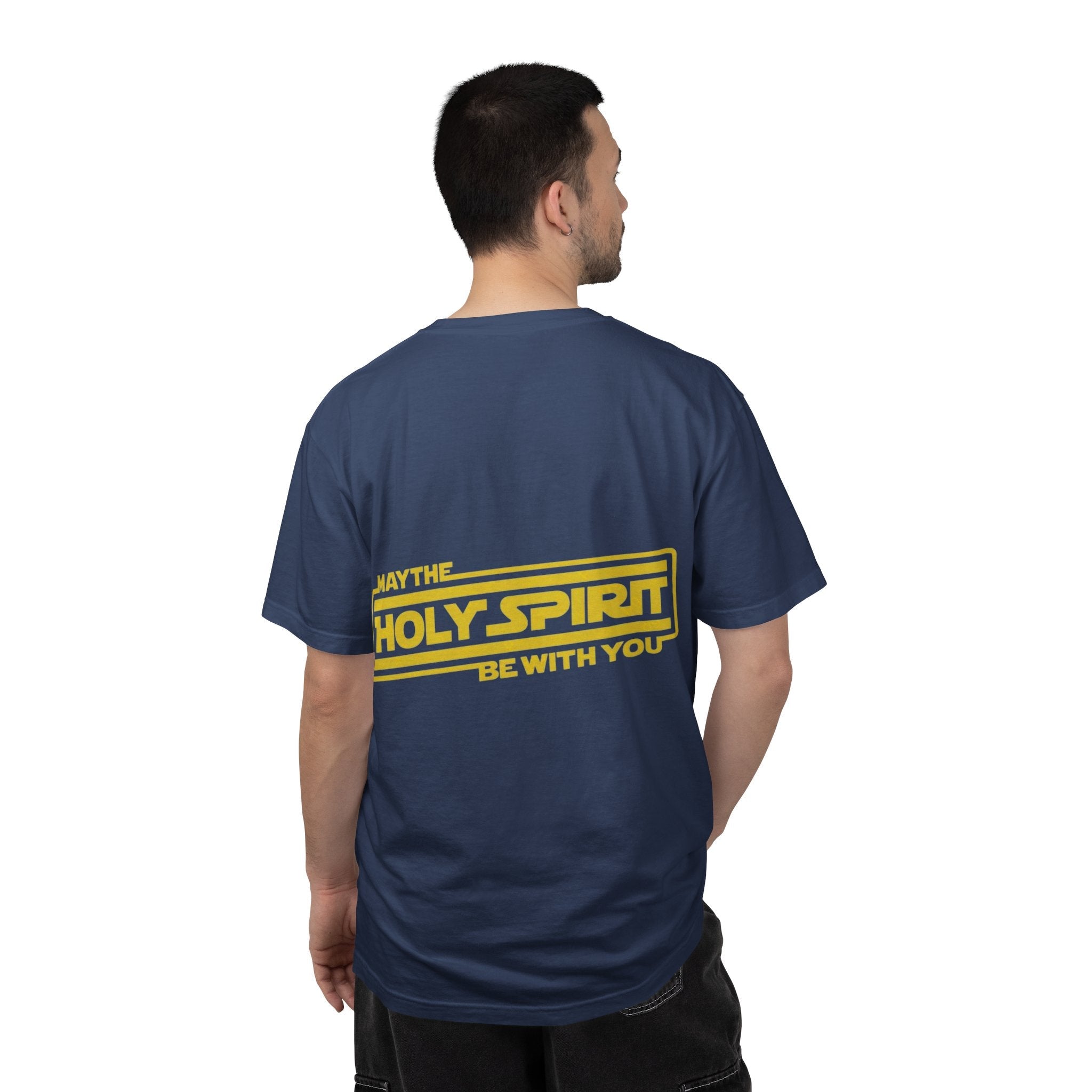 May the Holy Spirit Be With You T-shirt - Christian Star Wars Parody T-shirt Printify