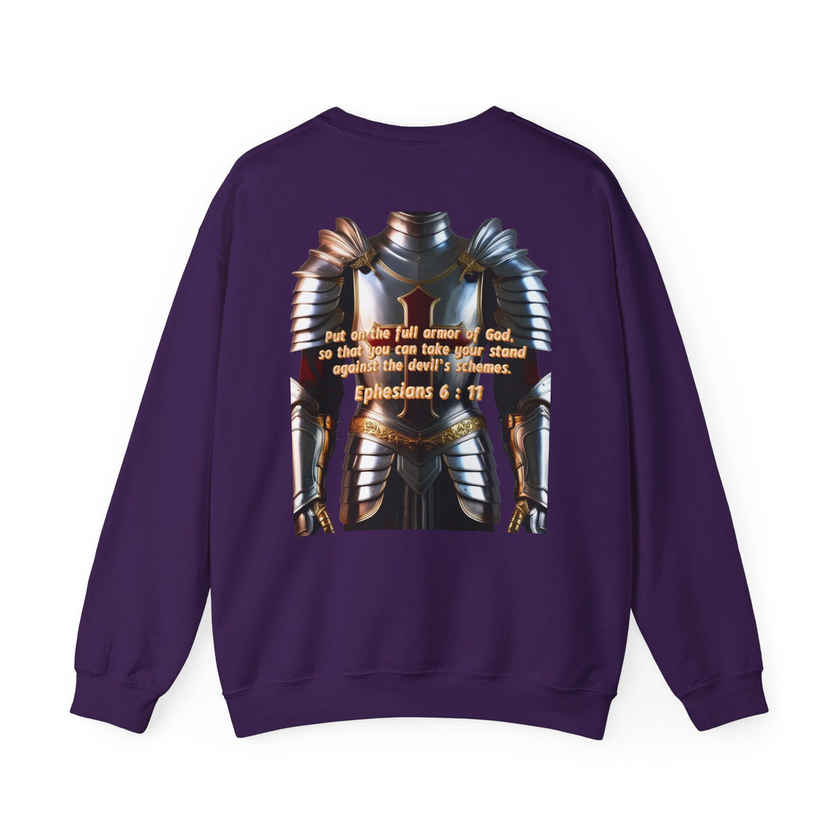 Religious Graphic Armor Of God Design - Unisex Heavy Blend™ Crewneck Sweatshirt Printify