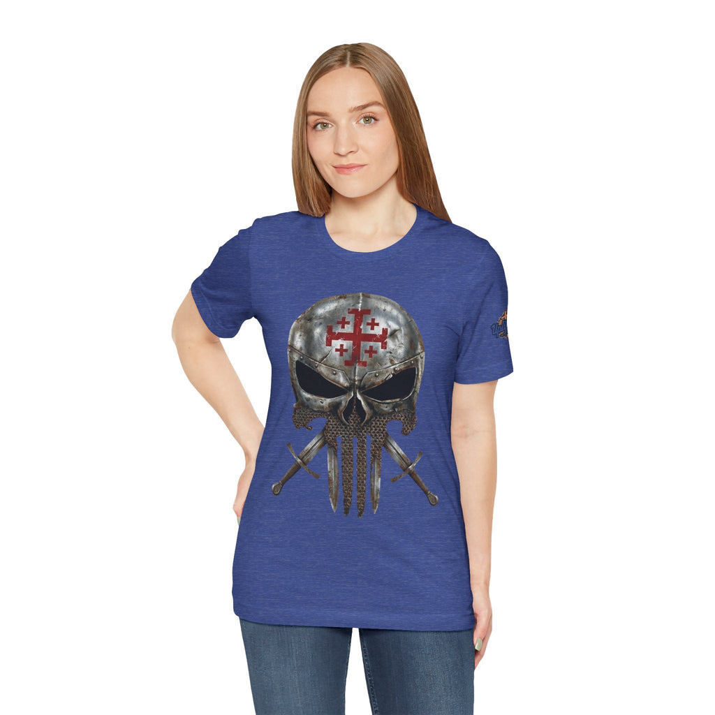 Crusader Knight Christian Skull T-shirt - Warrior Armor of God T-shirt Printify