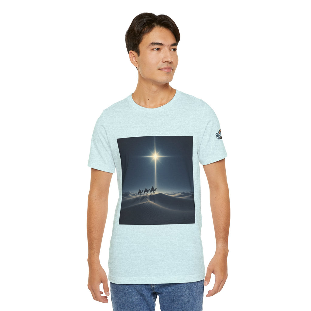 3 Wise Men T-shirt – Magi Camels Nativity Journey Christian Christmas T-shirt for Epiphany Faith & Holy Night Printify