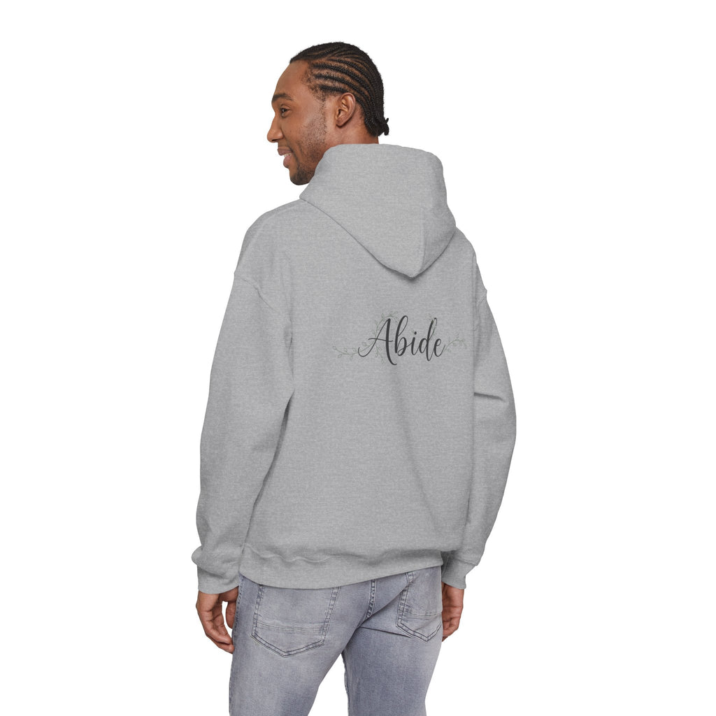 Abide Hoodie – Vine Wrapped John 15:5 Christian Hoodie for Cozy Devotion Printify