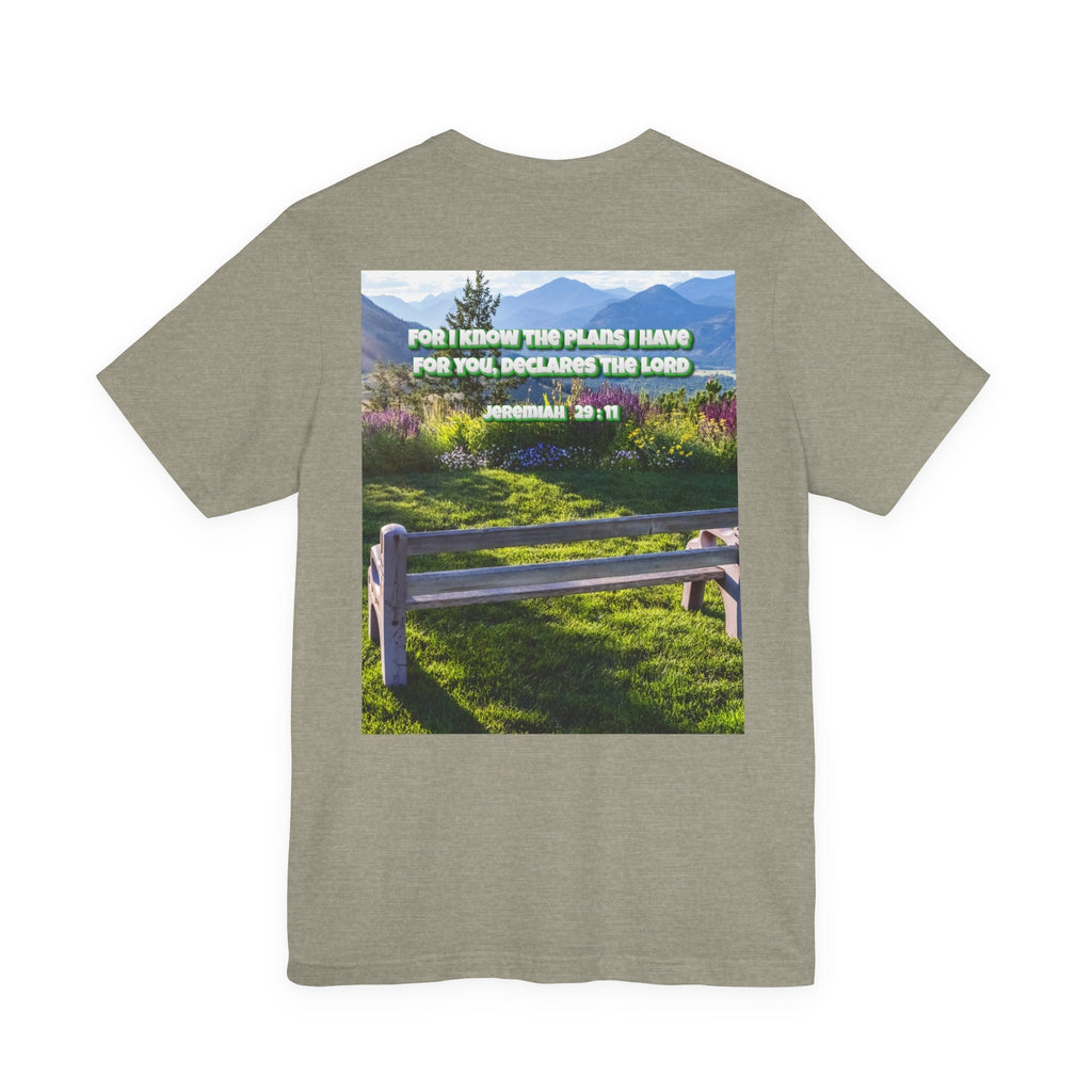 Bible Verse Unisex Tee - Jeremiah 29 : 11 Printify