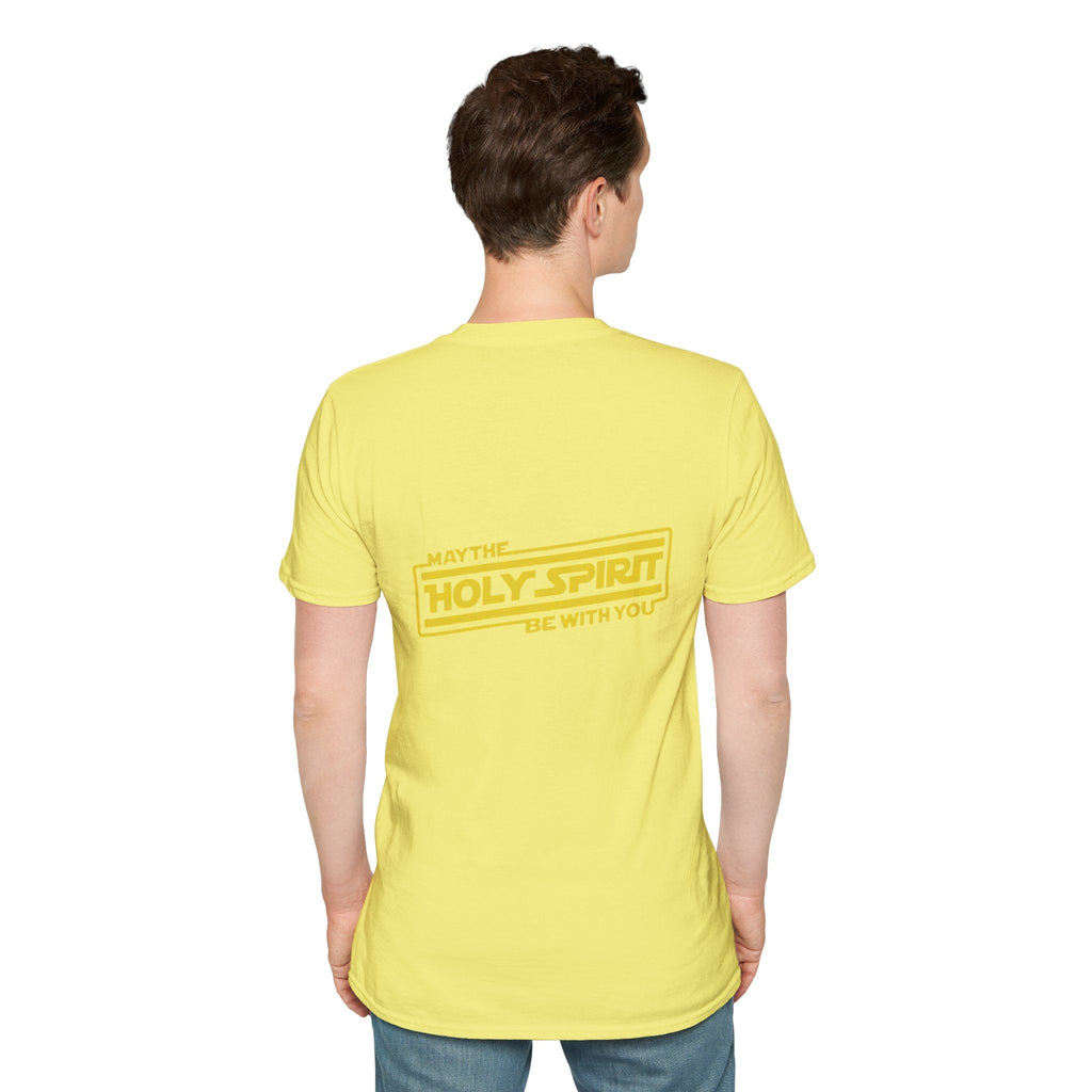 May the Holy Spirit Be With You T-shirt - Christian Star Wars Parody T-shirt Printify