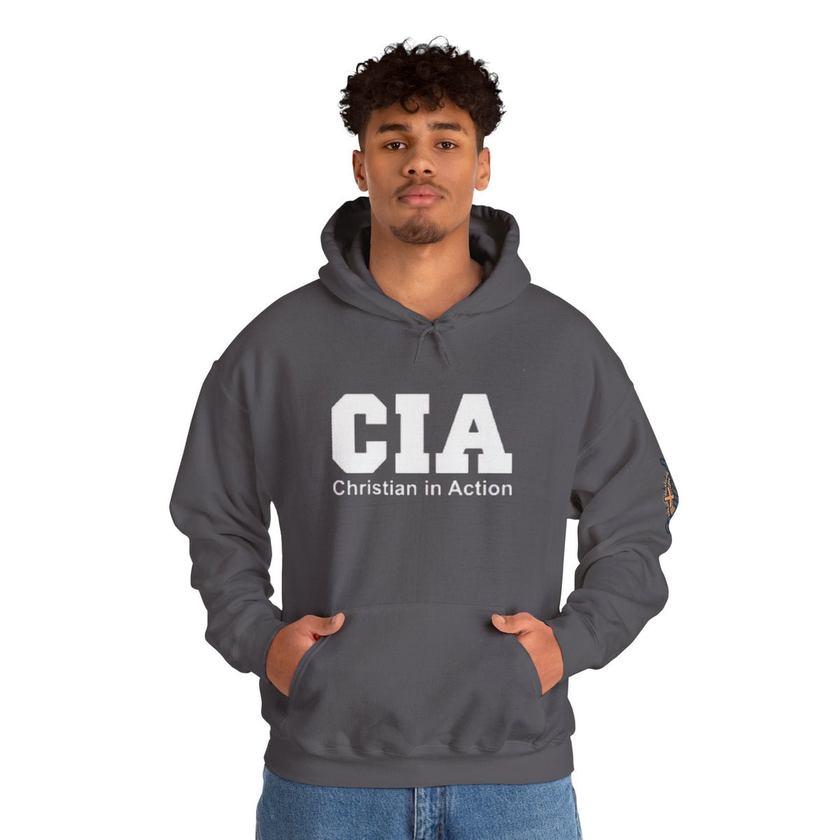 CIA Christian in Action Hoodie - Funny Faith Parody Hoodie - Mission Ready Apparel Printify