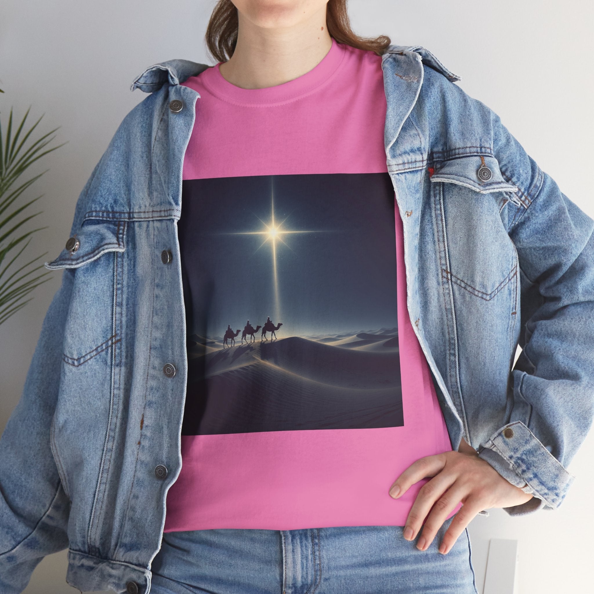 3 Wise Men T-shirt – Magi Camels Nativity Journey Christian Christmas T-shirt for Epiphany Faith & Holy Night Printify